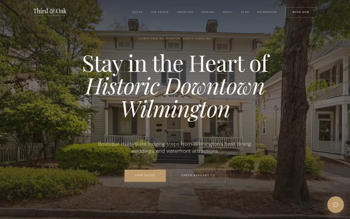 Third and Oak client website